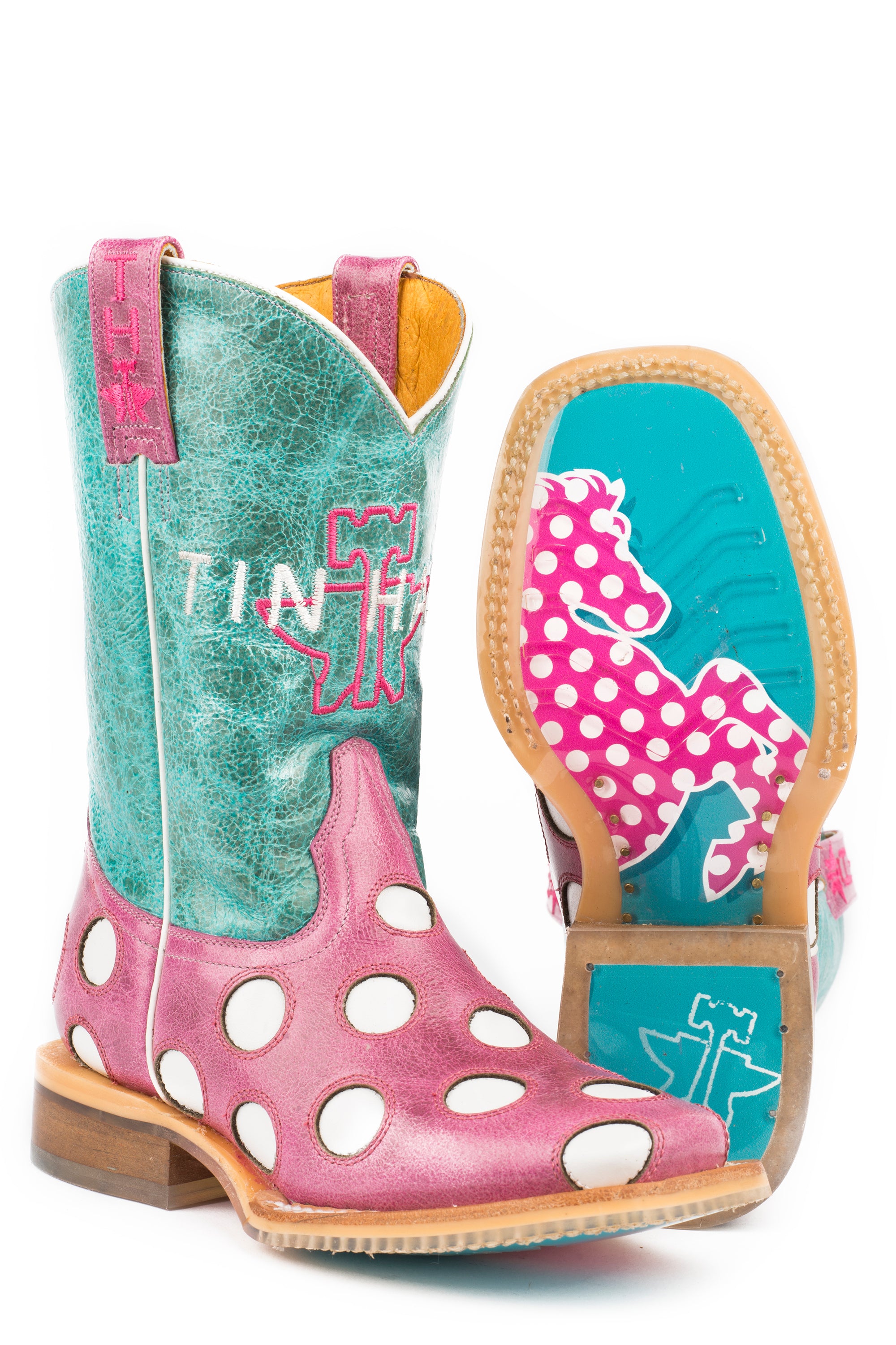Little Girls Little Miss Dotty With Horse A Dot Sole – Tin Haul