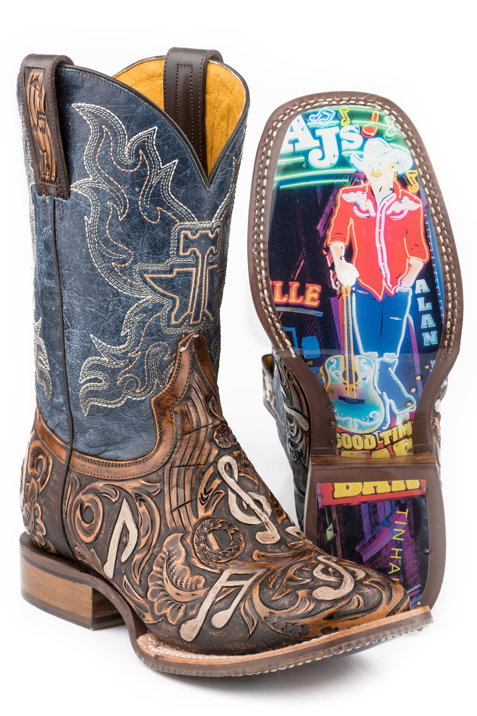 Mens Country Sound With Neon Lights Sole – Tin Haul