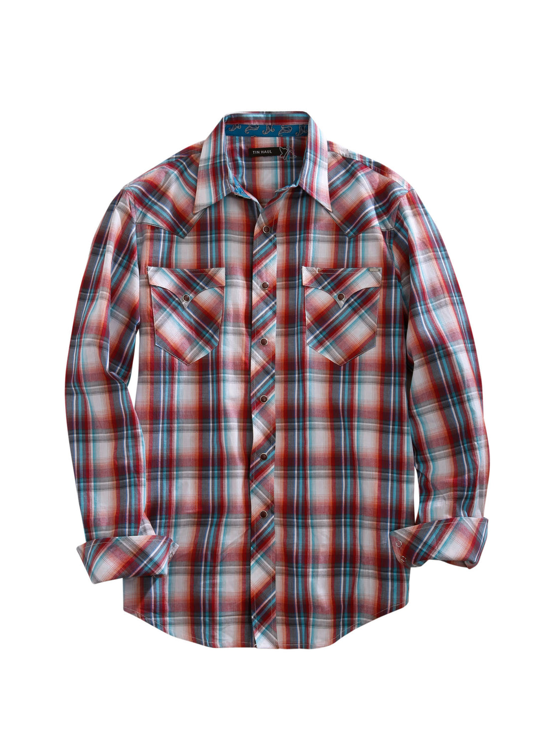 MENS LONG SLEEVE WESTERN SNAP SHIRT