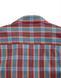 MENS HIGHWAY PLAID  LONG SLEEVE WESTERN BUTTON DOWN SHIRT