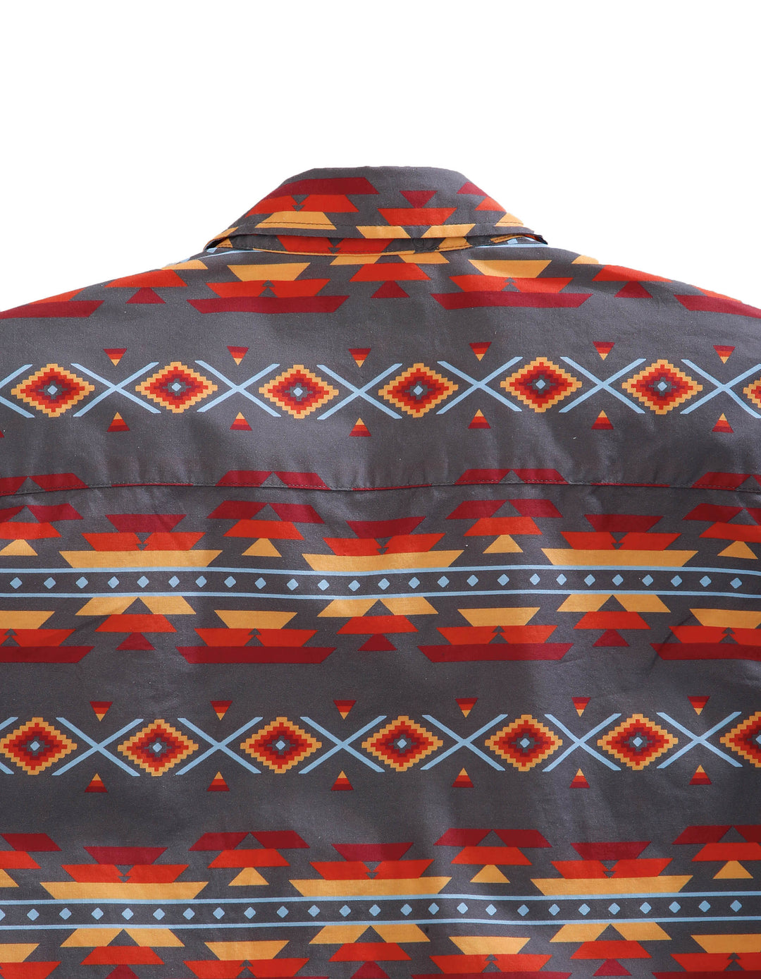 MENS LONG SLEEVE SNAP FIRE AZTEC WESTERN SHIRT