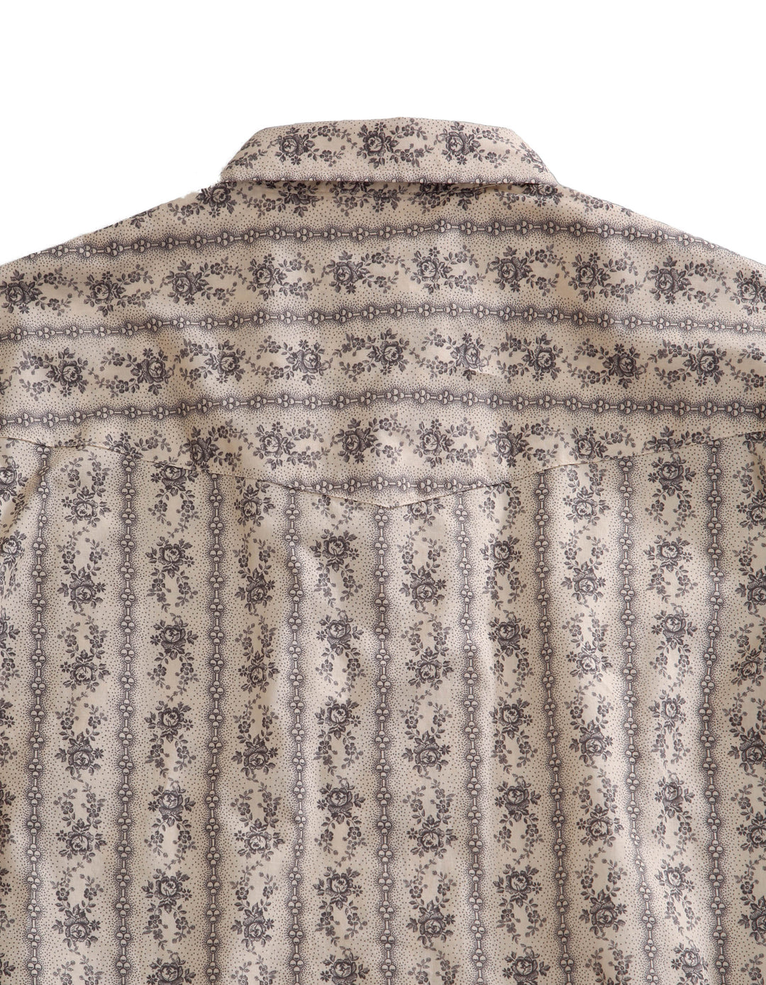MENS LONG SLEEVE SNAP FRONTIER WALLPAPER STRIPE WESTERN SHIRT