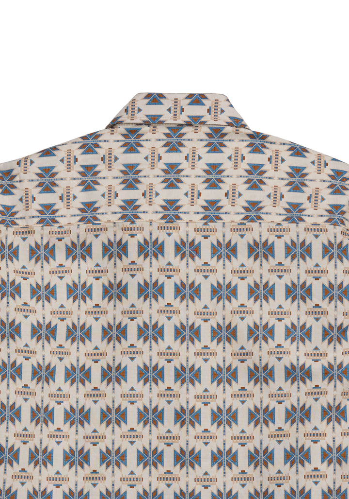 Mens Tin Haul Serape Print Short Sleeve Snap Shirt
