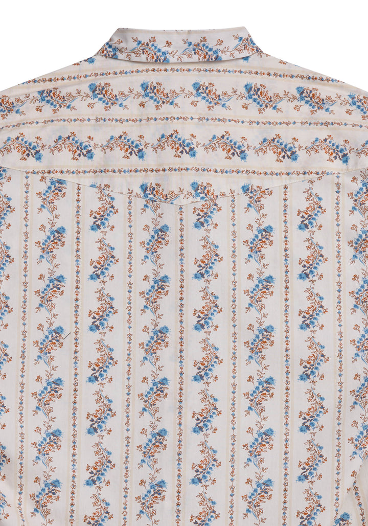 Mens Tin Haul Ranch Wallpaper Short Sleeve Snap Shirt