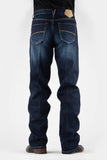 MENS TWO COLOR EMBROIDERY LINE JEANS