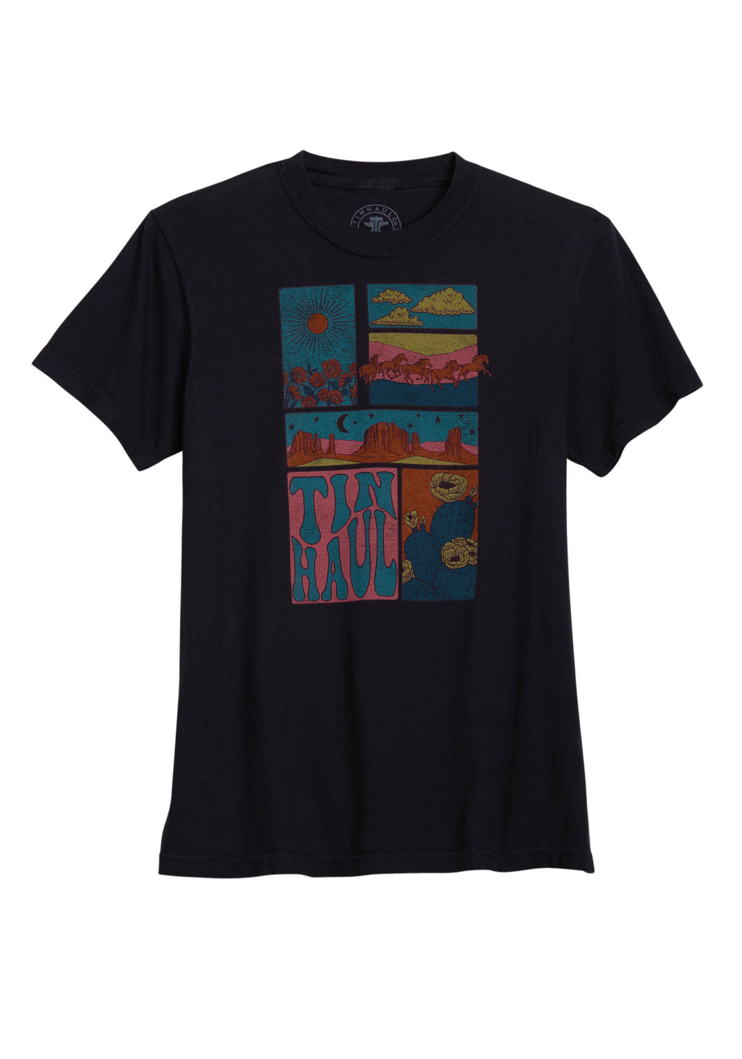 WOMENS TIN HAUL SCENERY PANELS SHORT SLEEVE SHIRTS