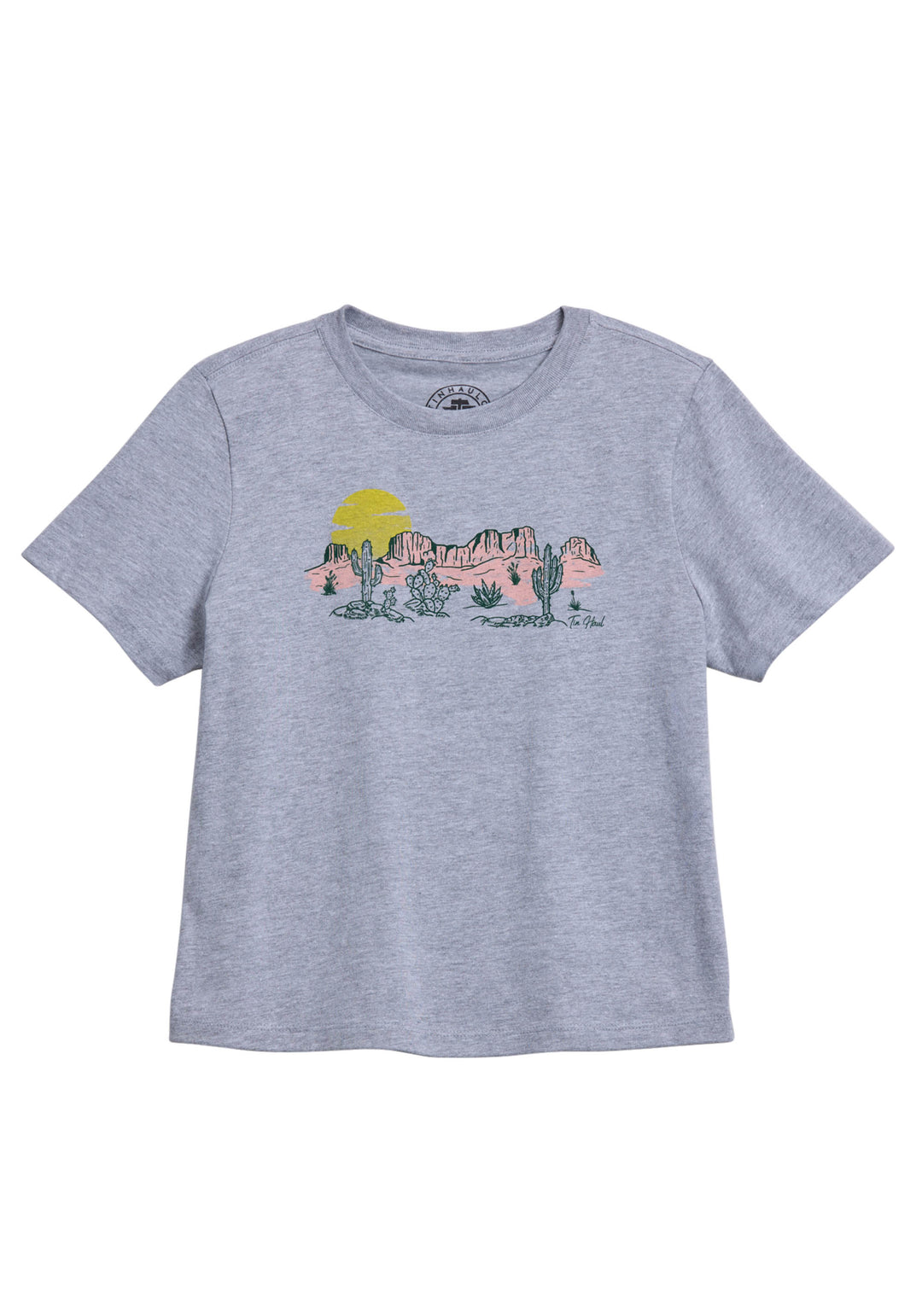 WOMENS TIN HAUL DESERT SCRENE SCREEN PRINT SHORT SLEEVE SHIRT
