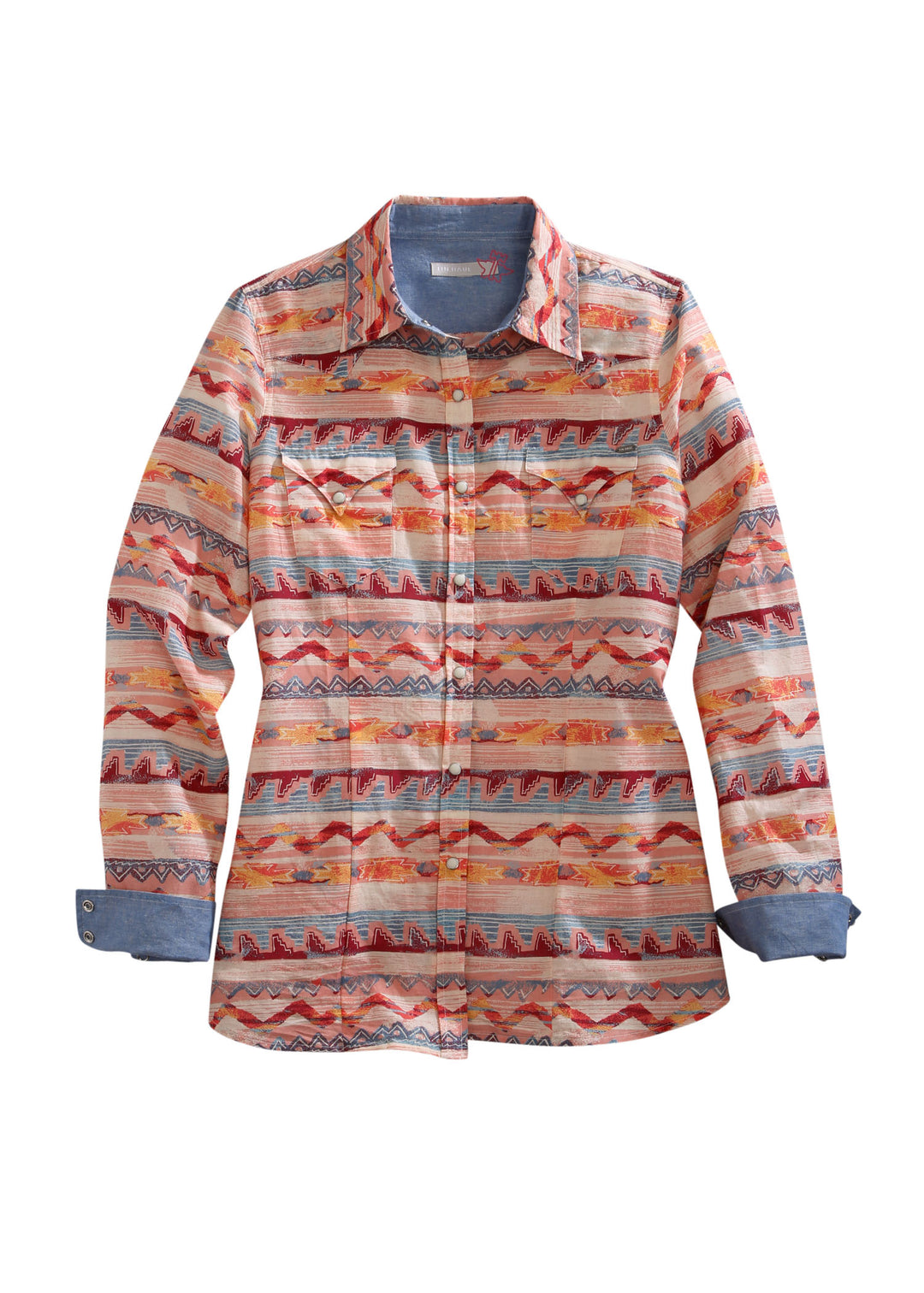WOMENS LONG SLEEVE WESTERN SNAP SHIRT