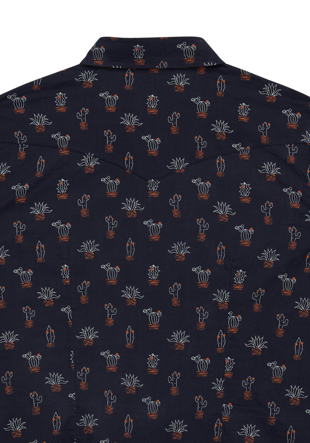 WOMENS TIN HAUL POTTED PLANT PRINT WESTERN SNAP SHIRT