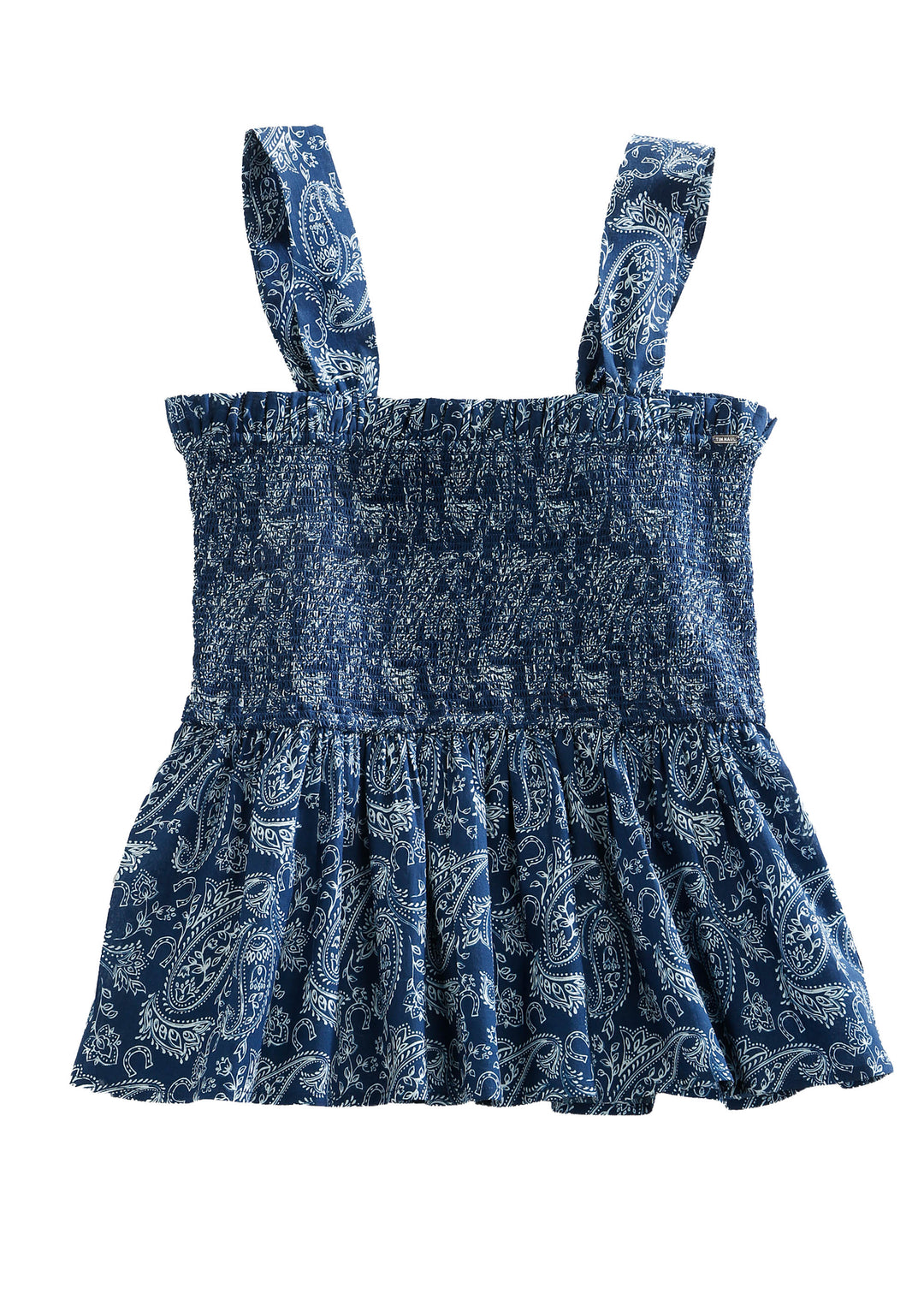 WOMENS SLEEVELESS SNAP LUCKY PAISLEY PRINT TANK WESTERN SHIRT