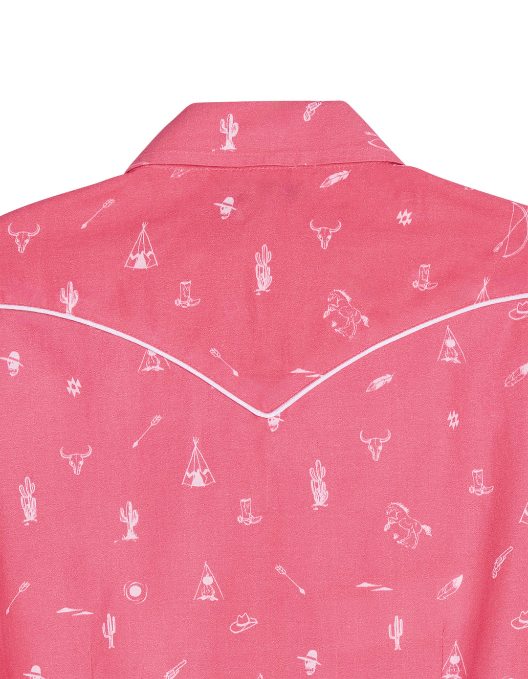 WOMENS WESTERN DITZY PRINTED LAWN SLEEVELESS SNAP WESTERN SHIRT