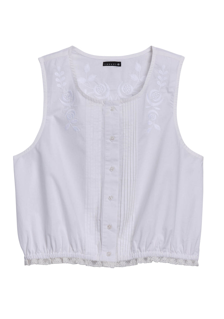 Womens Tin Haul Sleeveless Button Shirt