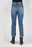 WOMENS HIGHRISE STRAIGHT CROP JEANS