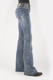 WOMENS ANVIL AND HAMMER EMBROIDERY ON BACK POCKET JEANS