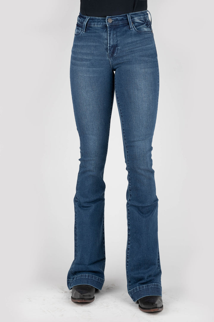 WOMENS TIN HAUL LOGO EMBROIDERY ABOVE BACK POCKET JEANS
