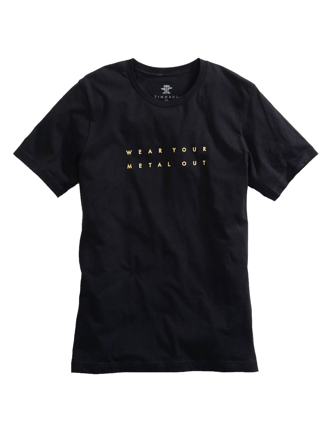 MENS KNIT WEAR YOUR METAL OUT FRONT ANVIL ON BACK T-SHIRT