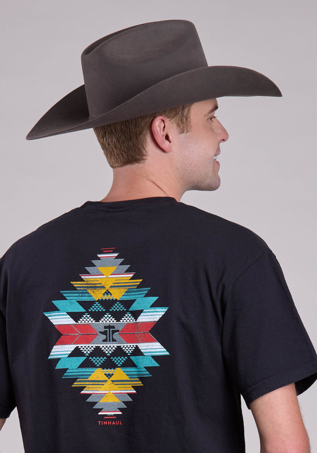 UNISEXANVIL HAMMER AZTEC LF CHEST FULL BACK SHORT SLEEVE PULLOVER WESTERN SHIRT