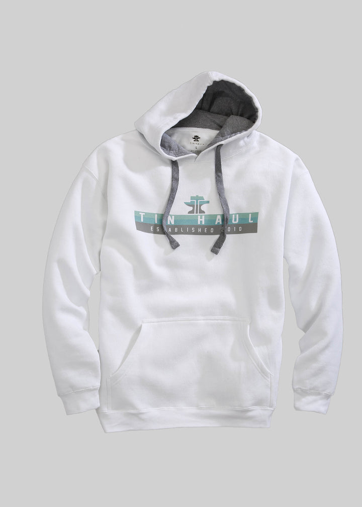 MENS KNIT TIN HAUL GRADIATED COLORED SCREEN PRINT SWEATSHIRT