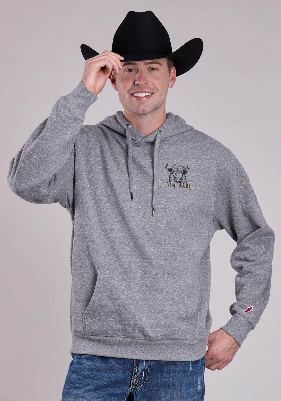 MENS TIN HAUL BULL FULL SCREEN ON BACK PULLOVER JACKET