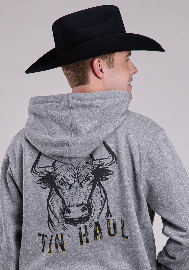 MENS TIN HAUL BULL FULL SCREEN ON BACK PULLOVER JACKET