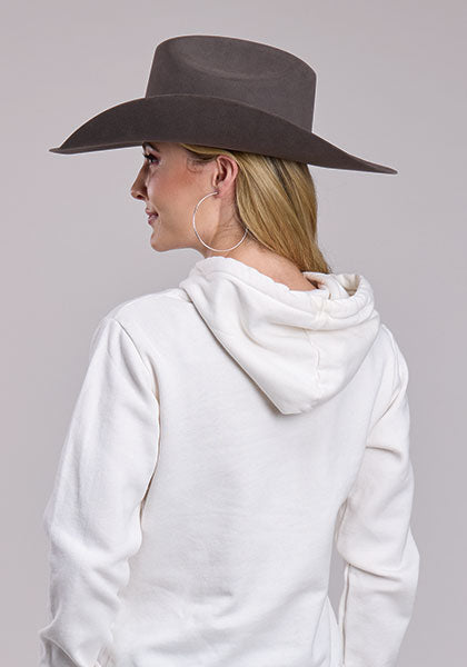 Womens Tin Haul Longhorn Skull With Bird Nest Pullover Western Shirt