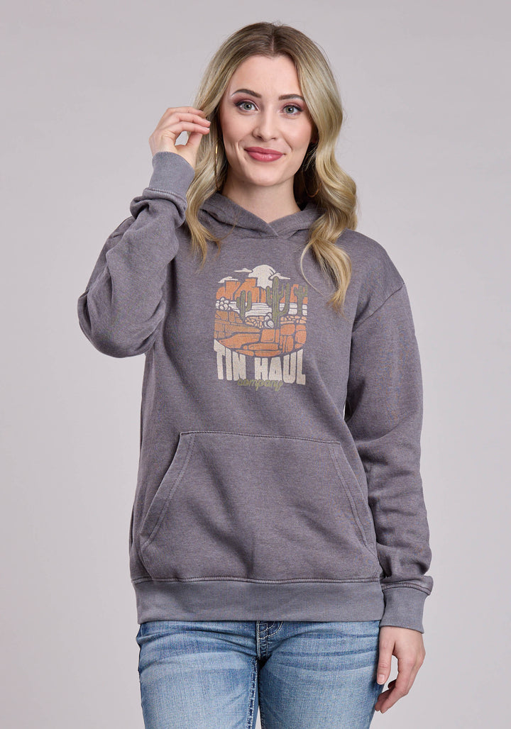 WOMENS TIN HAUL DESERT SCENE PULLOVER WESTERN SHIRT