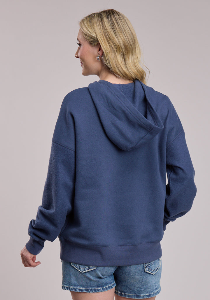 WOMENS TIN HAUL SCRIPT SCREEN PRINT HOODIE