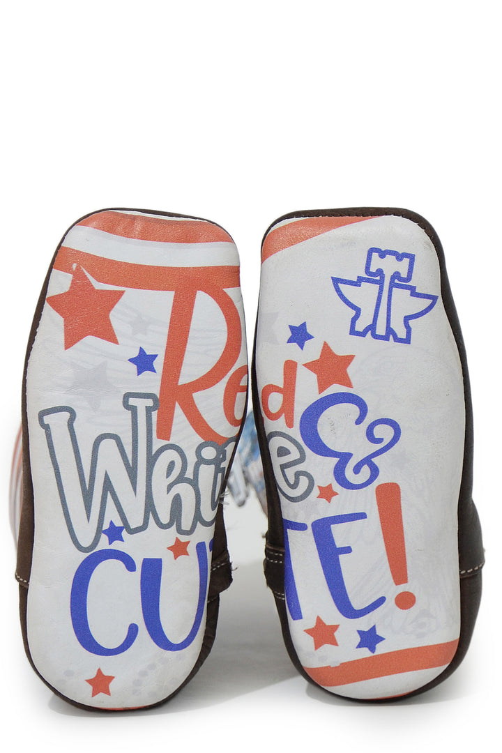 INFANT BOYS AMERICAN MINI WITH RED, WHITE,  CUTE SOLE