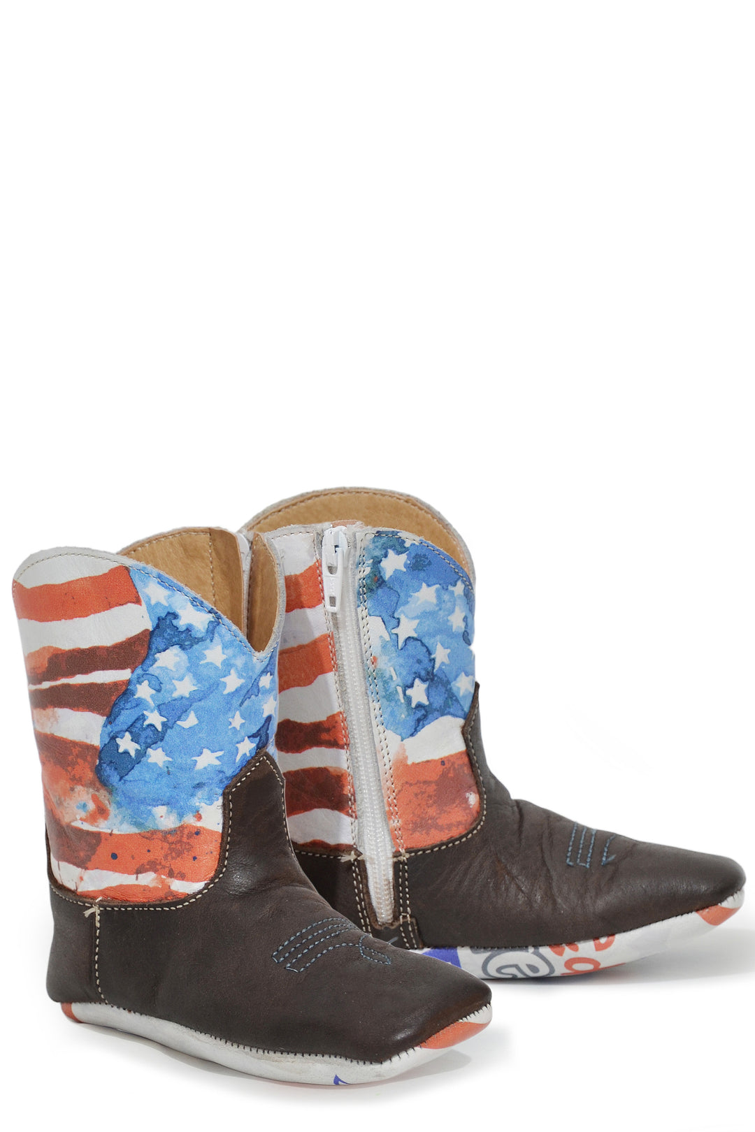 INFANT BOYS AMERICAN MINI WITH RED, WHITE,  CUTE SOLE