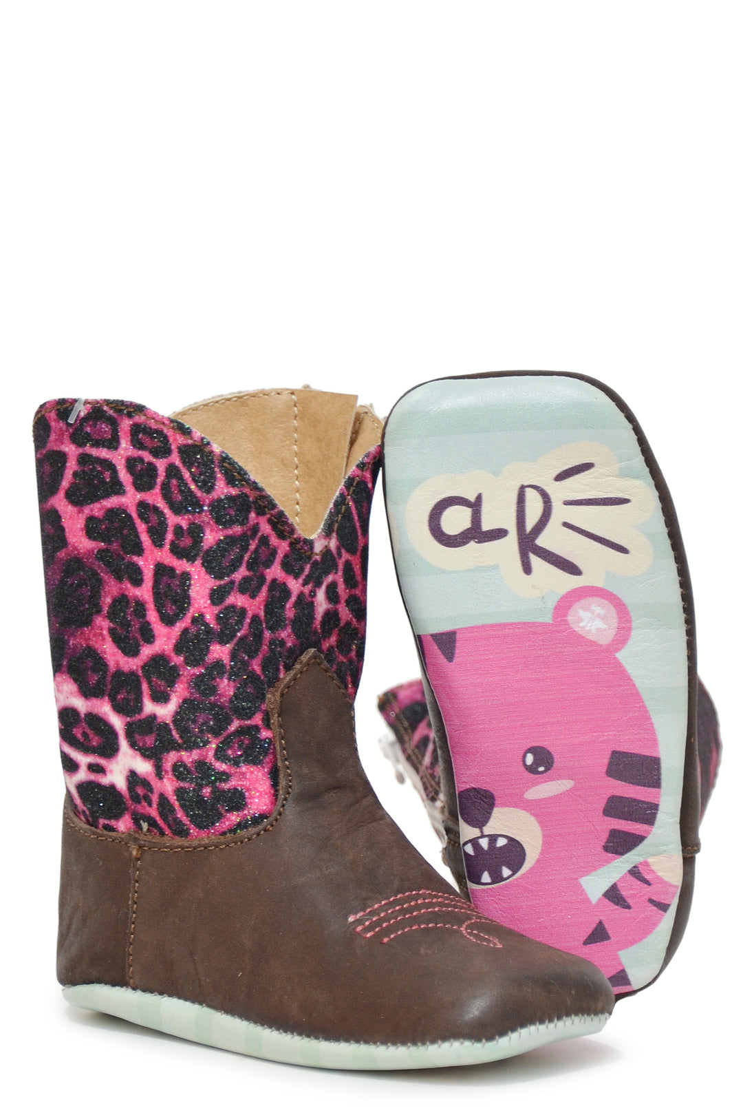 INFANT GIRLS PURRRFECT GLITTER WITH CHEETAH ROAR SOLE