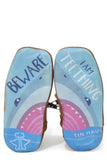 INFANT GIRLS SHARKY WITH BEWARE IM TEETHING SOLE