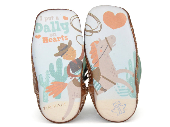 INFANT BOYS I AM IN STITCHES WITH DALLY ON HEARTS SOLE