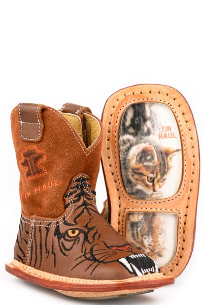 GIRLS TIN HAUL WILD TIGER BOOTS