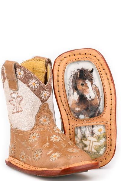 GIRLS TIN HAUL DAISY DOTS BOOTS