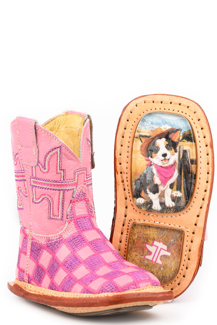 INFANTS GIRLS TIN HAUL LIL SQUARES BOOTS
