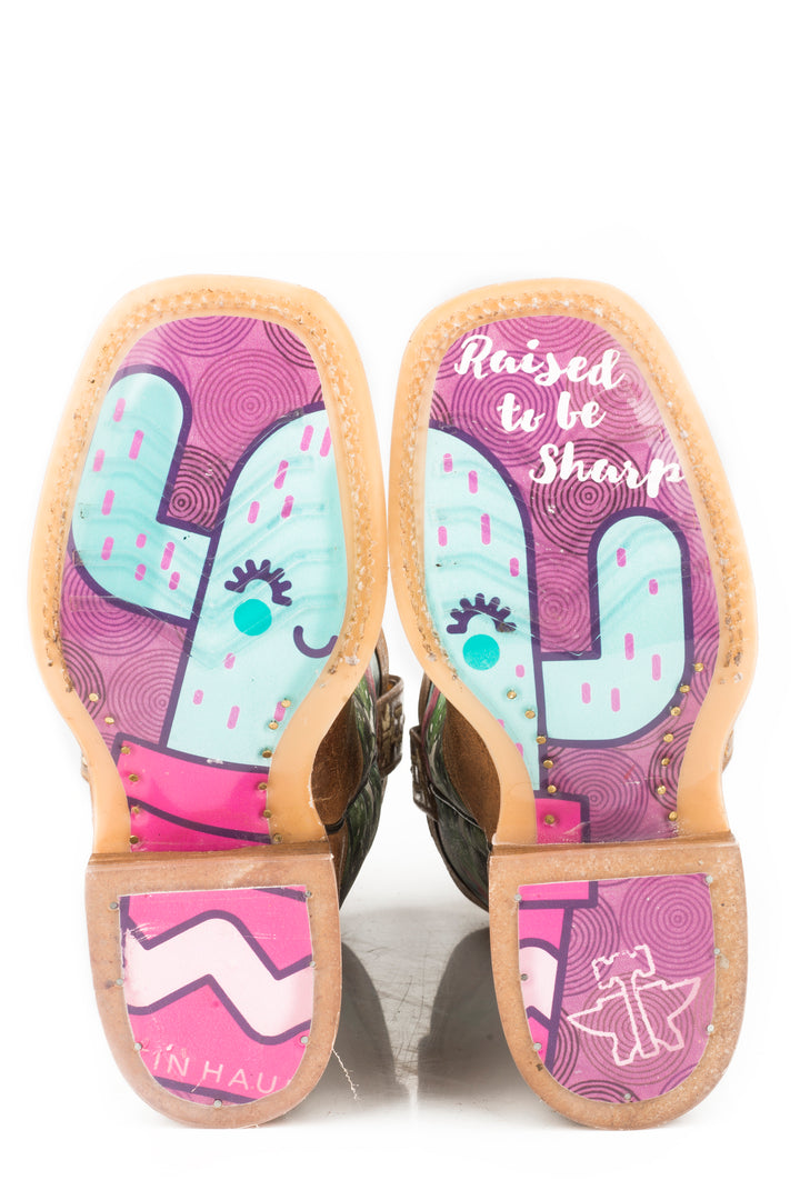 LITTLE GIRLS CACTILICIOUS WITH RAISED TO BE SHARP SOLE