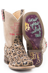 LITTLE GIRLS WILD PATCH WITH CHEETAH SOLE