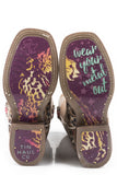 LITTLE GIRLS WILD PATCH WITH CHEETAH SOLE