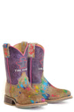 LITTLE GIRLS SPOTTY  WITH COLORFUL CATTLE SOLE