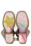 LITTLE GIRLS RAINBOW SPARKLES WITH MAGICAL STAR SOLE