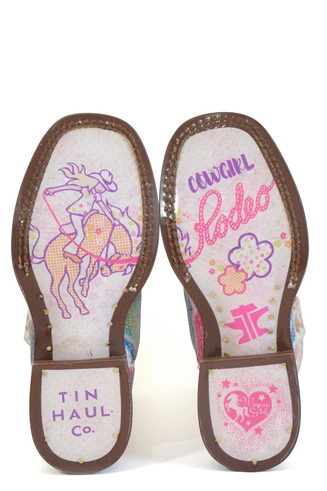 LITTLE GIRLS COLOR BURST WITH COWGIRL SOLE