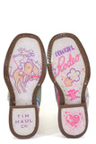 LITTLE GIRLS COLOR BURST WITH COWGIRL SOLE