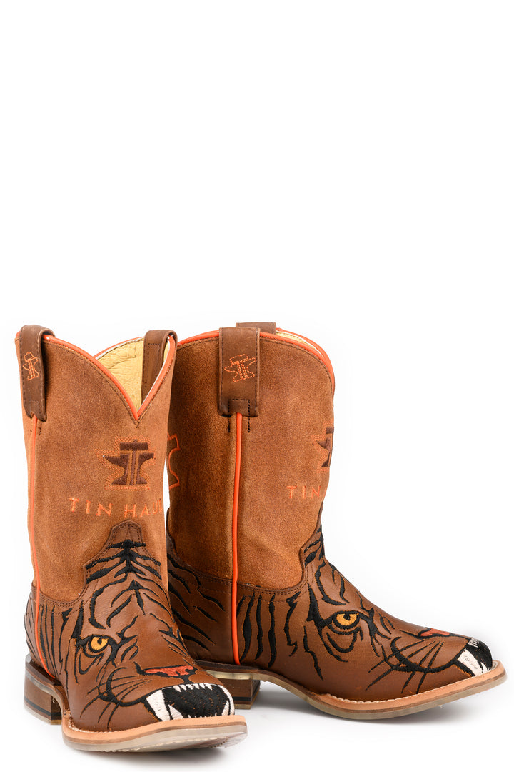 LITTLE KIDS BOYS TIN HAUL  WILD TIGER BOOTS