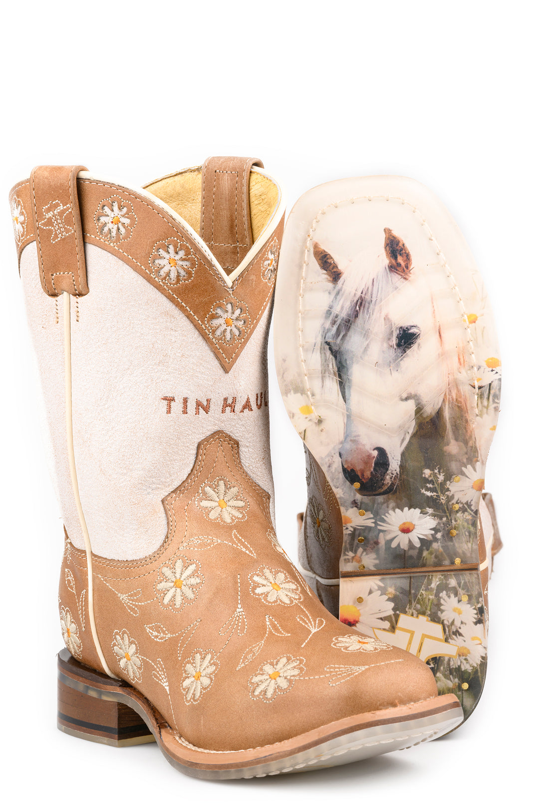 LITTLE KIDS GIRLS TIN HAUL DAISY DOTS BOOTS