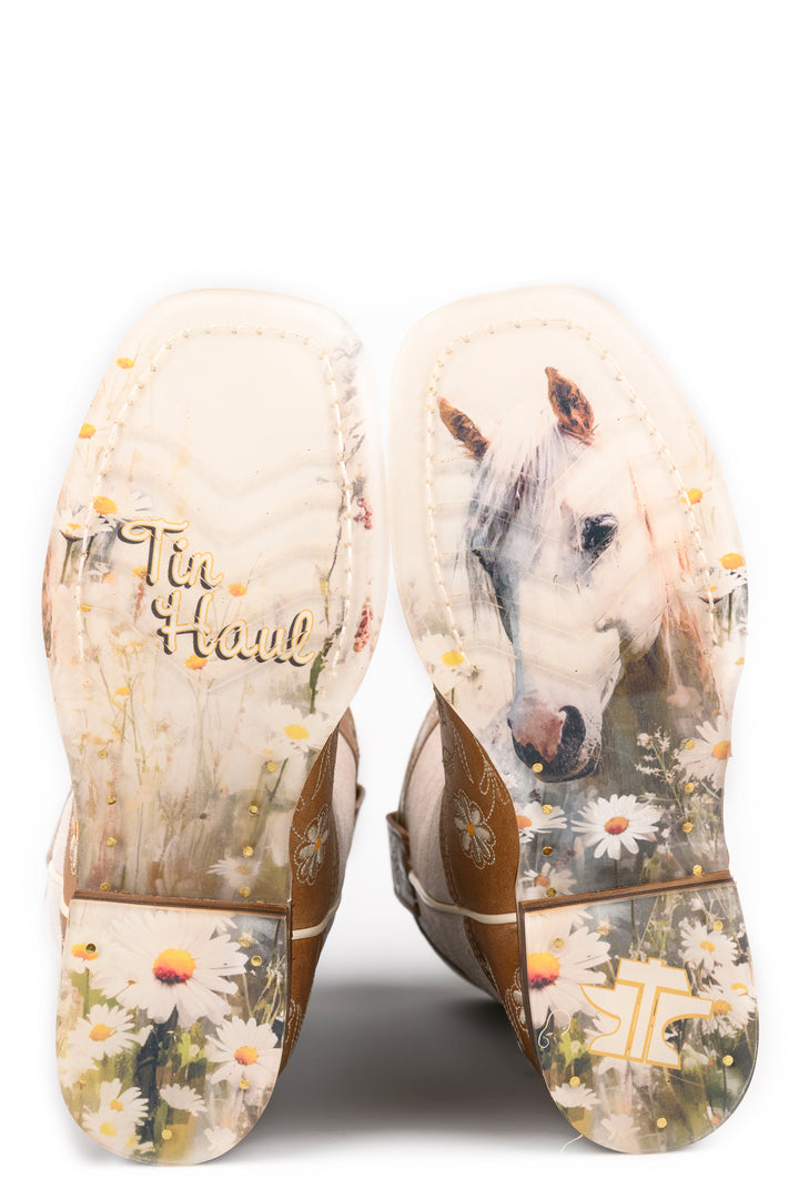 LITTLE KIDS GIRLS TIN HAUL DAISY DOTS BOOTS