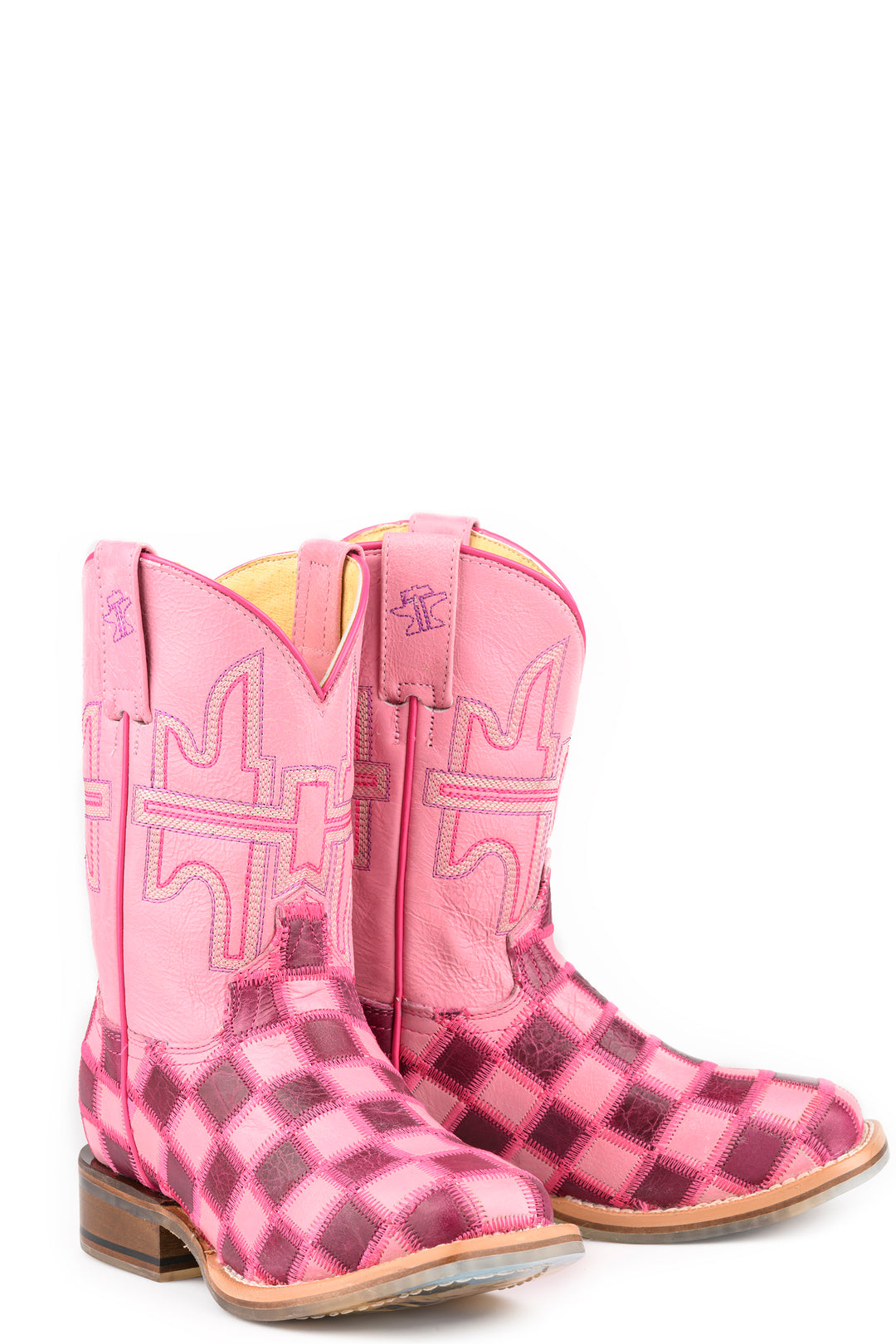 LITTLE KIDS GIRLS TIN HAUL LIL SQUARES BOOTS