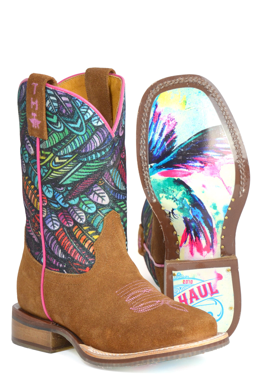 LITTLE GIRLS FEATHERS HUMMINGBIRD SOLE