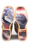 MENS FREEDOM WITH DOG TAGS SOLE