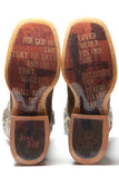 MENS JOHN 3:16 W WITH  BIBLE VERSE SOLE