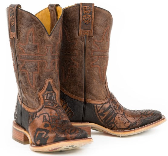 Mens The Gambler With Card Shuffle Sole – Tin Haul